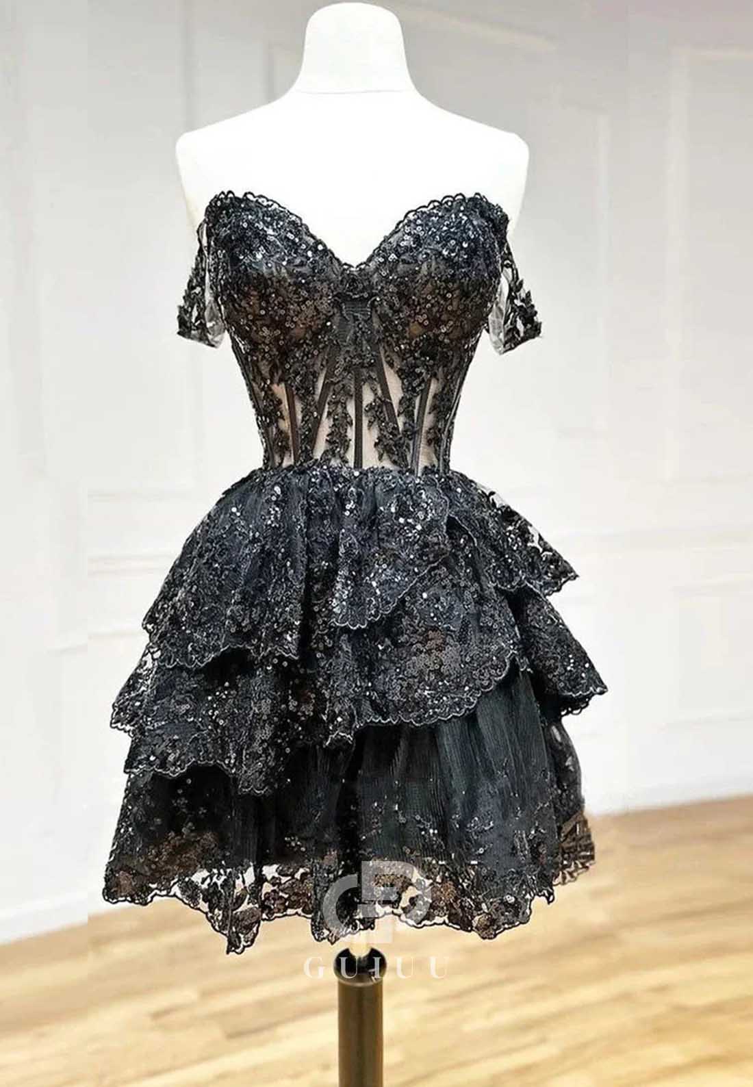 Charming Sleeveless Sweetheart Corset Homecoming Dress