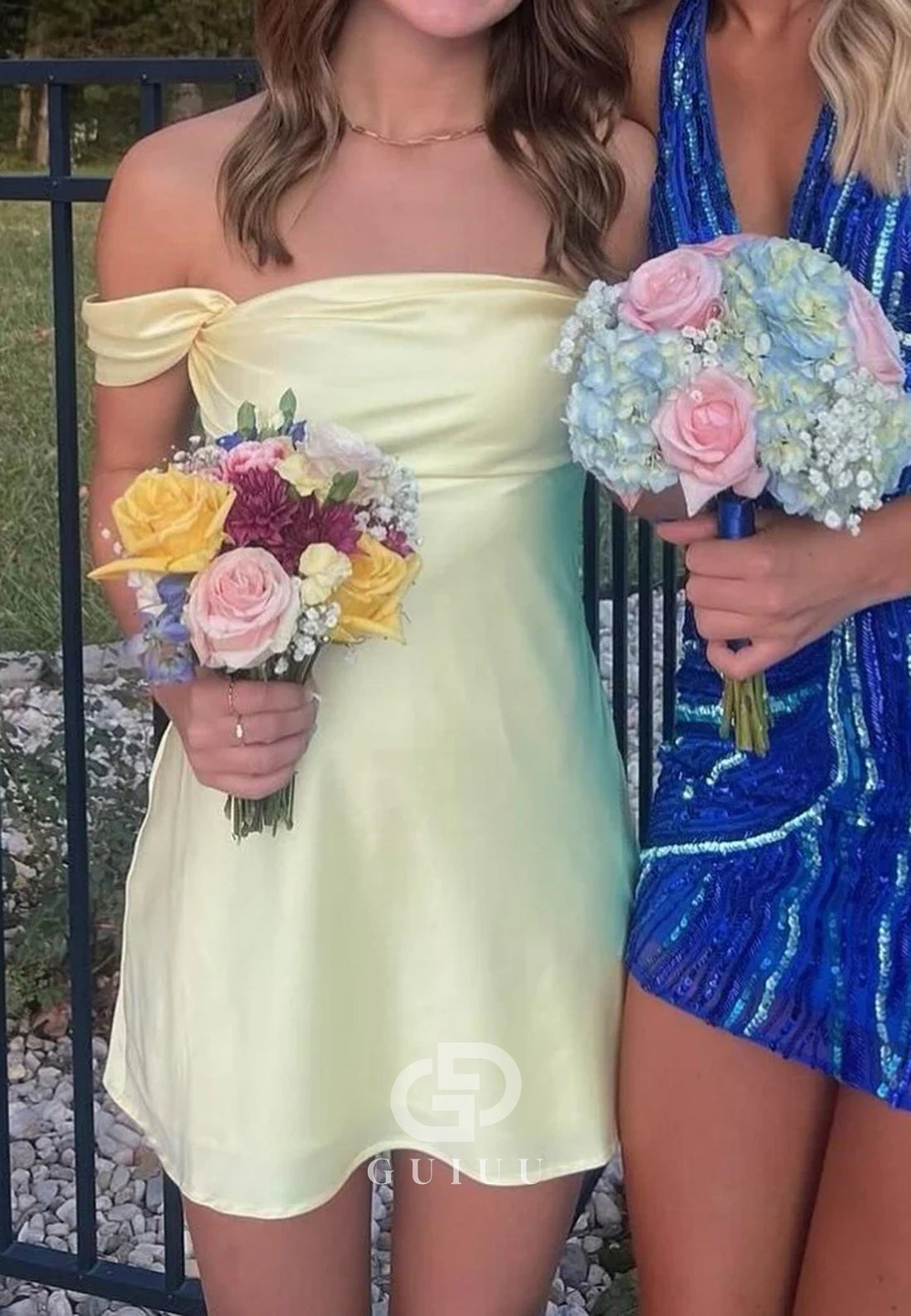 Chic Off-Shoulder Coral Pink Bodycon Short Satin Homecoming Dress
