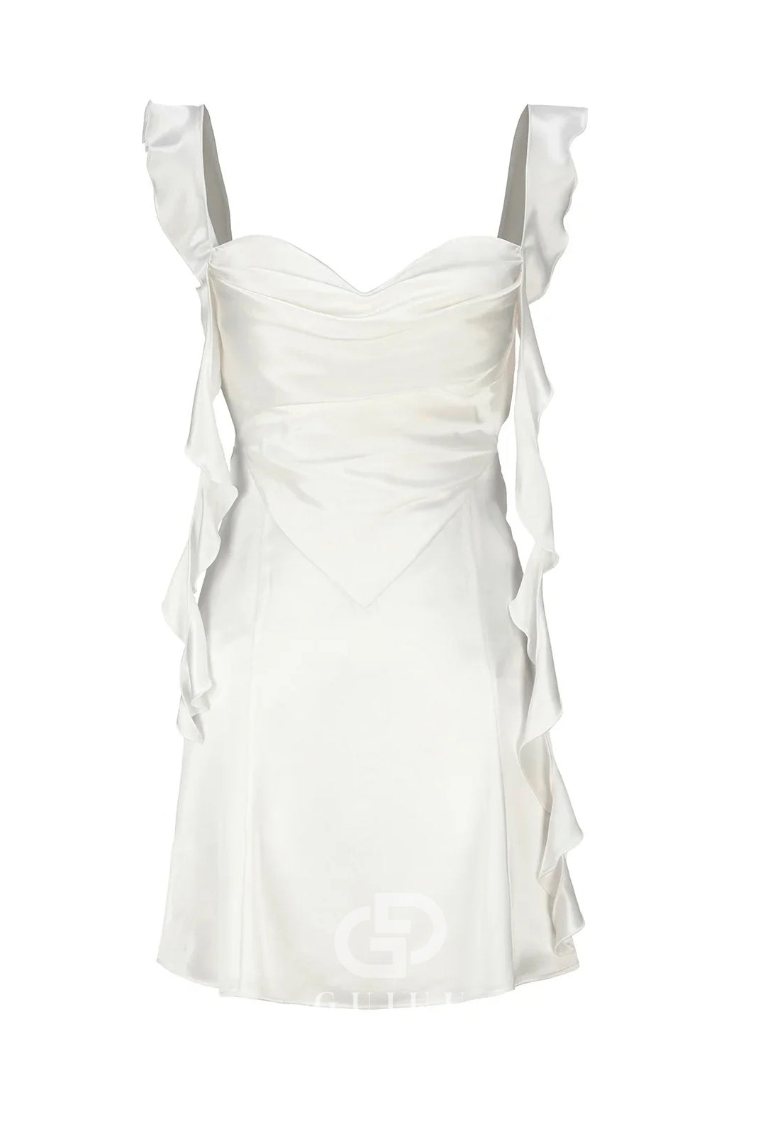 Cute Sheath Square Neck Short Homecoming Dress with Backless