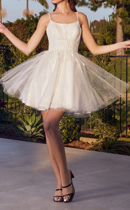 GH482 - A line Scoop Lace Appliques Cute Homecoming Dress Short Graduation Dress