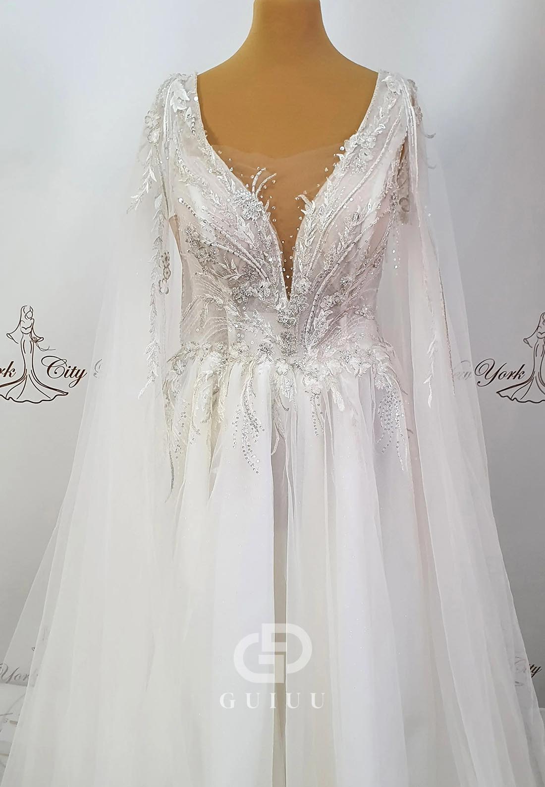 Spaghetti Straps Sweetheart Corset Tulle Lace Wedding Dress