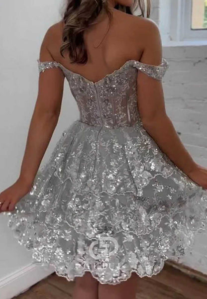 Charming Sleeveless Sweetheart Corset Homecoming Dress