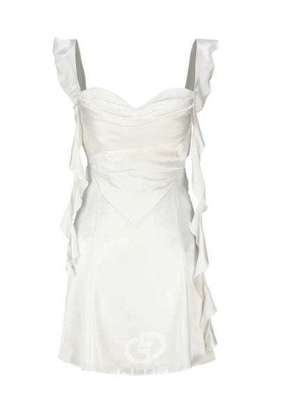 Cute Sheath Square Neck Short Homecoming Dress with Backless