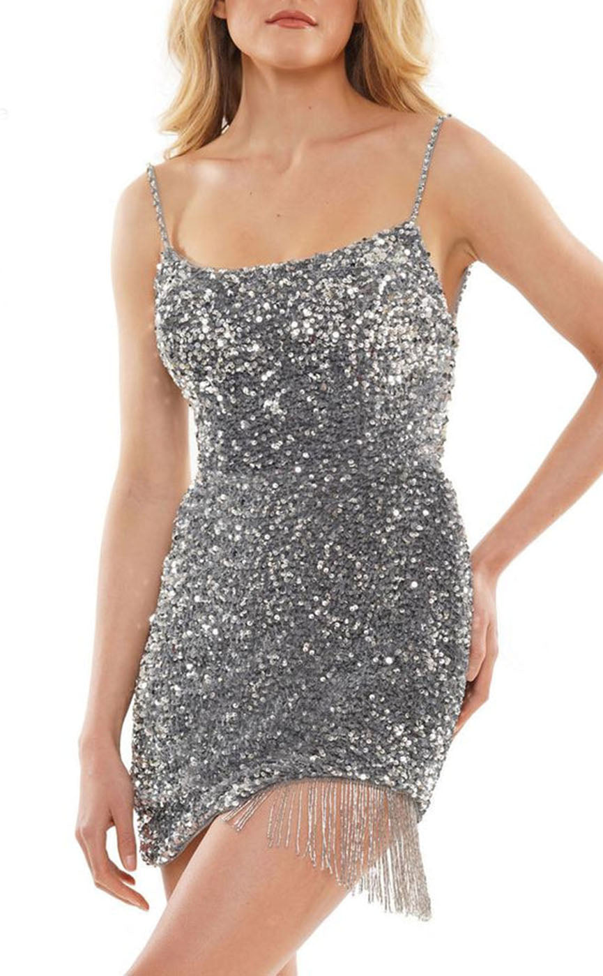 GH479 - Sheath/Column Sequins Short Homecoming Dress Tight Party Gown